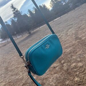 Coach turquoise Crossbody bag